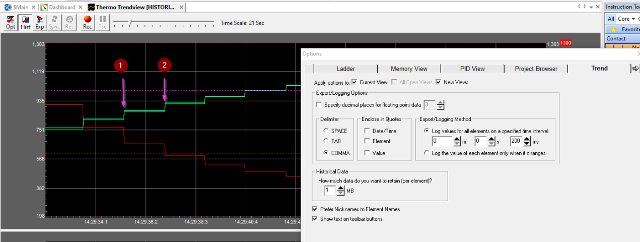 Trendview Logging issue Trendview Logging issue